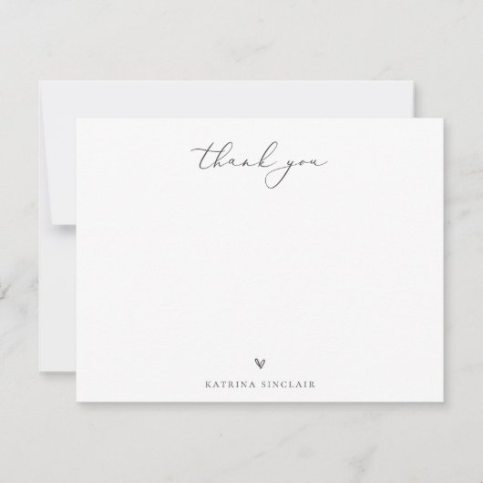 Bohoシック野草ありがとう ノートカード (正面)