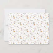 Bohoシック野草ありがとう ノートカード (裏面)