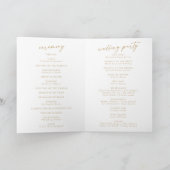 Bohoシック金ゴールドと白We do 結婚happed's プログラム (内部)