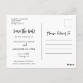 Bohoシンプル日救付け写真はがき ポストカード (裏面)