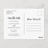 Bohoシンプル日救付け写真はがき ポストカード (裏面)