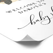 Bohoシージョナルホエールベイビーシャワーへようこそ ポスター (角)