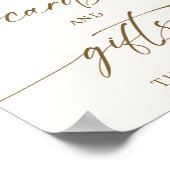 Bohoジェンダーがカードとギフトサインを明らかにする ポスター (角)