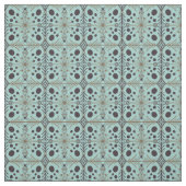 Bohoジオメトリック矢印ターコイズパターン ファブリック (見本)