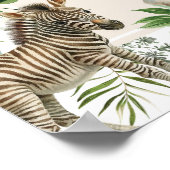 Bohoジャングル野生動物ボーイベビーシャワーへようこそ ポスター (角)