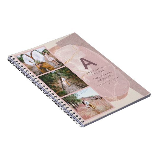 BOHOジャーナルギフトパーソナライズされた抽象芸術赤面シック ノートブック (右側)