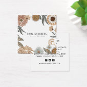 Bohoジュエリーデザイナーフローラスクエアディスプレイカード (デスク)