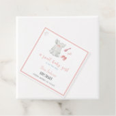 Bohoスイートピンクの女の子の衣装ベビーシャワー フェイバータグ (インサイチュ)