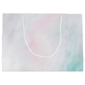 Bohoスカル蝶と花誕生日 ラージペーパーバッグ (裏面)