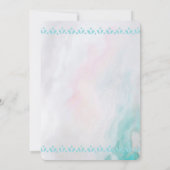 Bohoスカル蝶と花誕生日 招待状 (裏面)