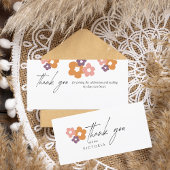 Bohoスクリプエレガントトフローラ サンキューカード