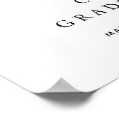 Bohoスクリプトフォトフォト卒業ウェルカムサイン ポスター (角)