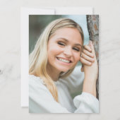 Bohoスクリプトフローラ卒業パーティー招待状 招待状 (裏面)