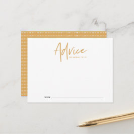 Bohoスクリプトベビーシャワーアドバイスカード ポストカード