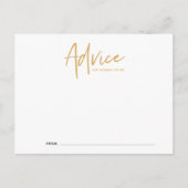 Bohoスクリプトベビーシャワーアドバイスカード ポストカード (正面)