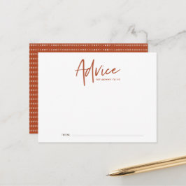 Bohoスクリプトベビーシャワーアドバイスカード ポストカード