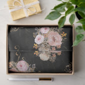 BOHOスクリプトEphemeraフローラ水の色の分離T 薄葉紙 (ギフト)