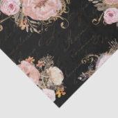 BOHOスクリプトEphemeraフローラ水の色の分離T 薄葉紙 (詳細)