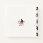 Bohoスタイルカスタマイズ可能レシピスパイラルノート ノートブック (裏面)