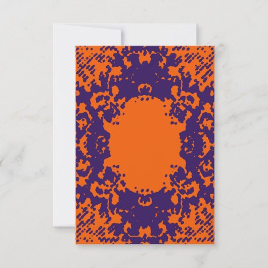 Bohoスタイルハーフトーグランジントテクスチャ招待状 招待状 (正面)