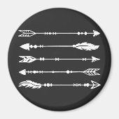 Bohoスタイル矢印（白） マグネット (正面)