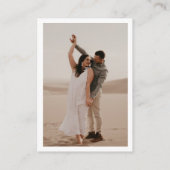 Bohoスタイル&エレガント QRコードフォトウェディングRSVP エンクロージャーカード (裏面)