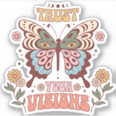 Bohoステッカー、あなたのビジョンを信頼 シール (正面)