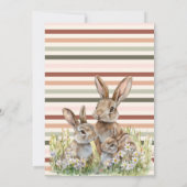 BohoストライプPastelイースターフォト シーズンカード (裏面)