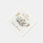 Bohoストーリーブックドラゴンベビーシャワー スタンダードカクテルナプキン (角)