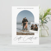 Bohoスナップミニマルショット写真撮影ギフトカード (スタンド正面)