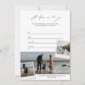 Bohoスナップミニマルショット写真撮影ギフトカード (裏面)