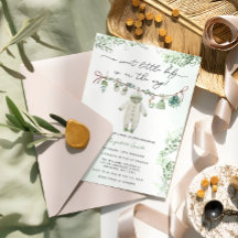 Bohoセージ緑かわいい赤ちゃん服ベビーシャワー