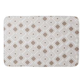 Bohoソフトニュートラルトライバルジオメトリックパタアステカーン バスマット