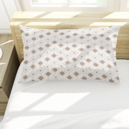 Bohoソフトニュートラルトライバルジオメトリックパタアステカーン 枕カバー