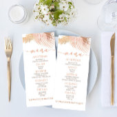 Bohoソフトピンクフローラ花誕生日パーティーフード メニュー