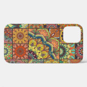 Bohoタイル:カラフルパッチワークのシームレスなパターン Case-Mate iPhoneケース (裏面 (横))