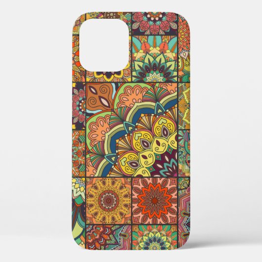 Bohoタイル:カラフルパッチワークのシームレスなパターン Case-Mate iPhoneケース (裏面)