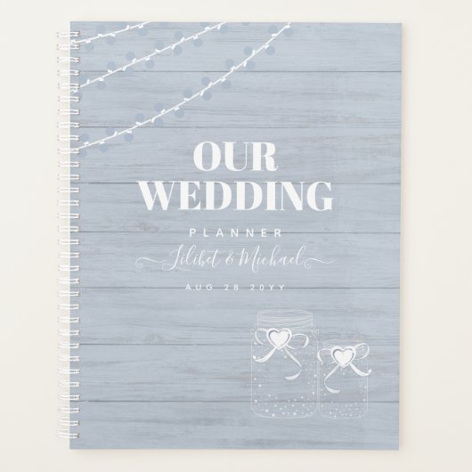 BOHOダスティブルードリフトウッドメイソン結婚ズ プランナー手帳 (正面)