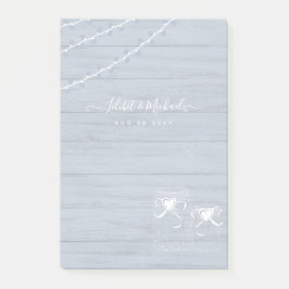 BOHOダスティブルードリフトウッドメイソン結婚ズ ポストイット