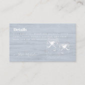 BOHOダスティブルードリフトウッドメイソン結婚ズ 名刺 (正面)