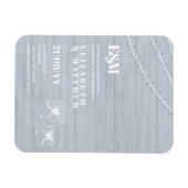 BOHOダスティブルードリフトウッドメ結婚イソンジャーズ マグネット (横)