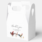 Bohoチキンベビーシャワー フェイバーボックス (オープン)