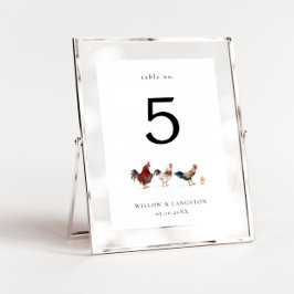 Bohoチキン結婚のテーブル番号 テーブルナンバー