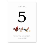 Bohoチキン結婚のテーブル番号 テーブルナンバー (正面)