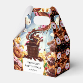 Bohoチョコレートベビーシャワー フェイバーボックス