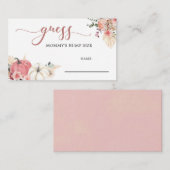 Bohoツインピンクとホワイトパンプキンママのバンプサイン エンクロージャーカード (正面/裏面)