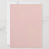 Bohoツインピンクと白かぼちゃの赤ちゃんシャワー 招待状 (裏面)