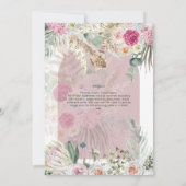 BOHOティーパーティーブライダルシャワーパンパスグラス (裏面)