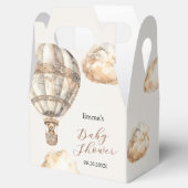 Bohoテディベアエアバルーンスカイクラウドフェイスボックス フェイバーボックス (オープン)