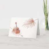 Bohoテディミニマルベアビーチベビーシャワー サンキューカード (裏面)